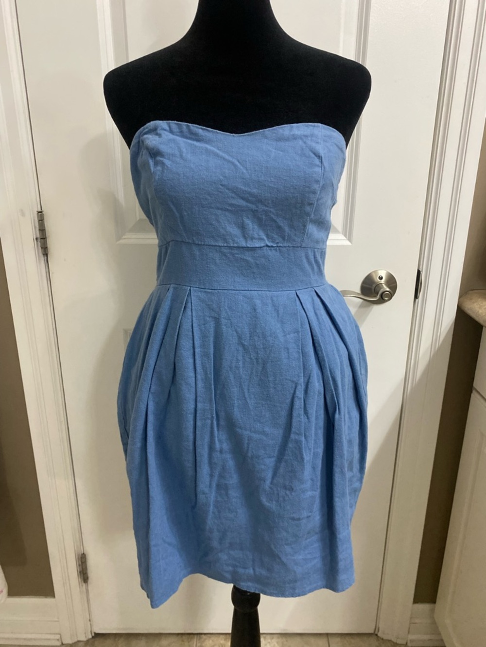 Y2K Blue Mini Dress Coquette Soft Girl Summer 2000s | Size XS